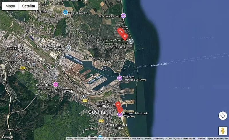 Mapa Gdynia