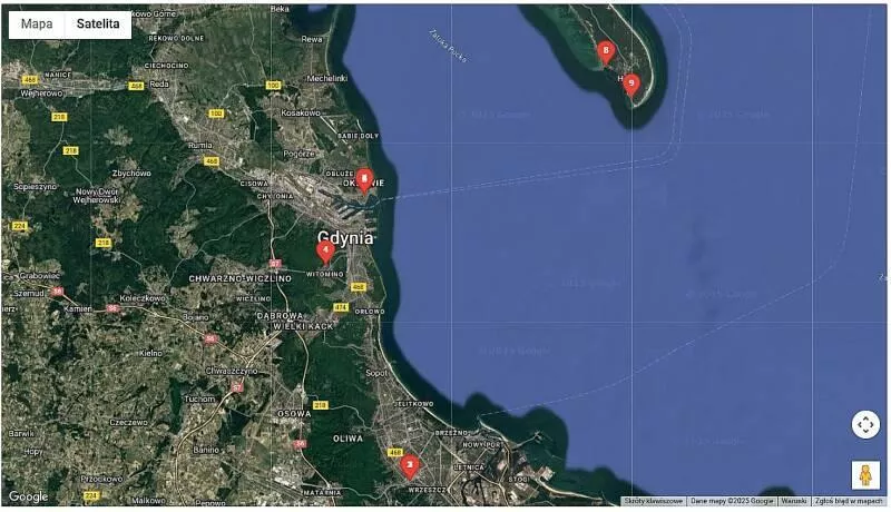 Mapa Gdynia