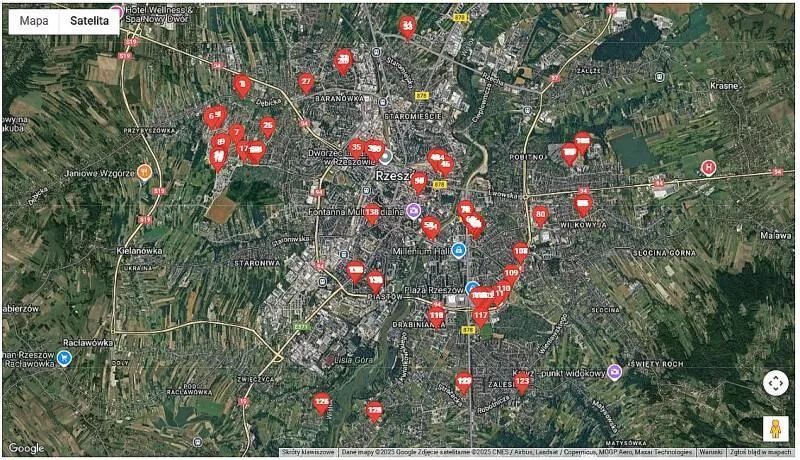 Rzeszów mapa