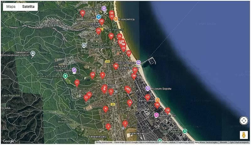 Sopot mapa