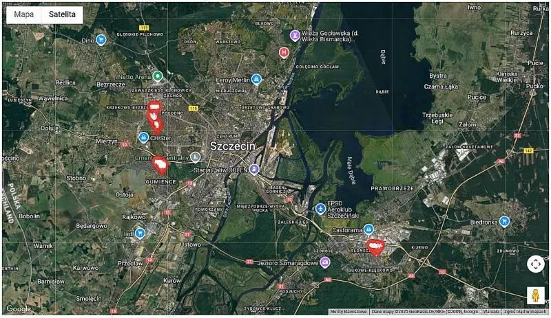 Szczecin mapa