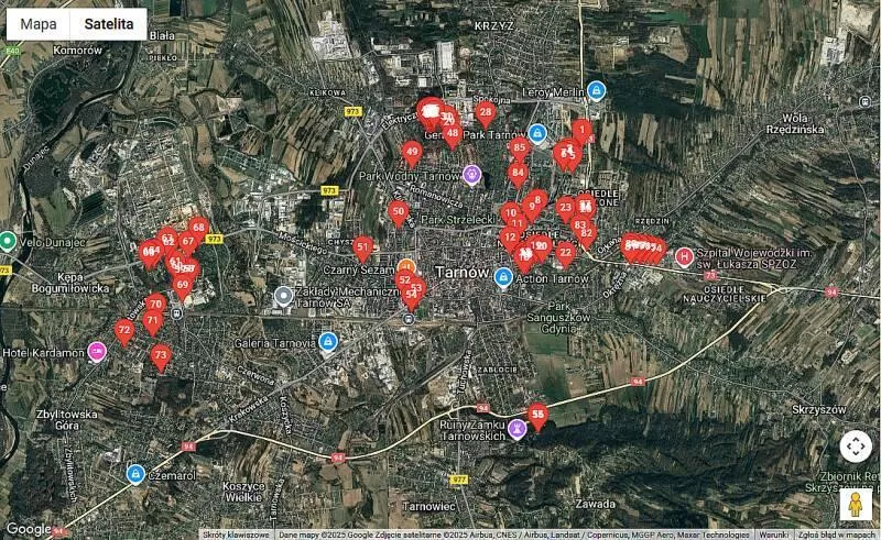 Tarnów mapa