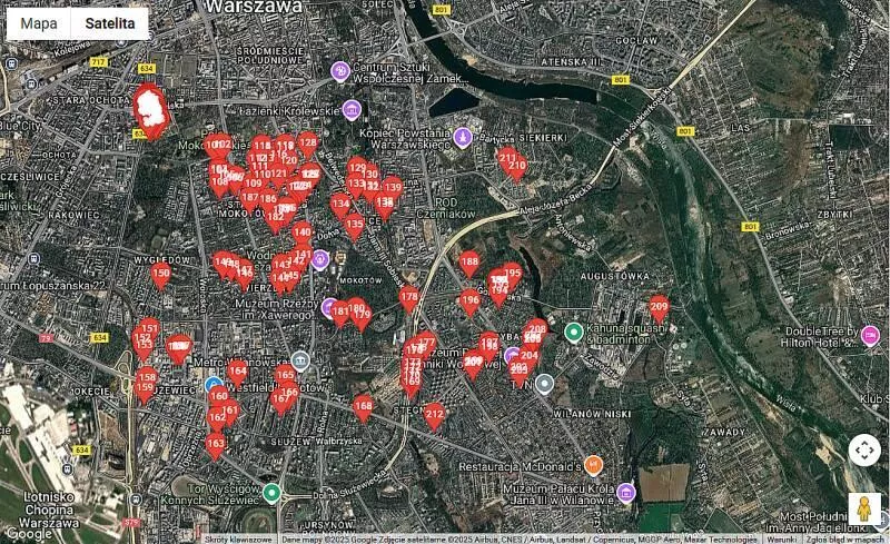 Warszawa Mapa